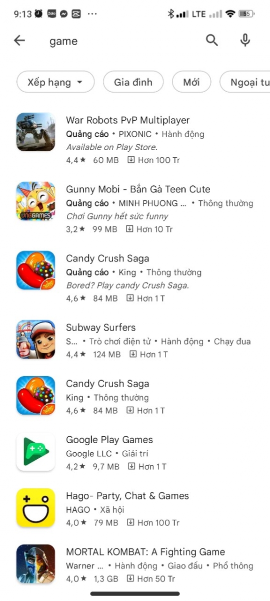 quảng cáo app