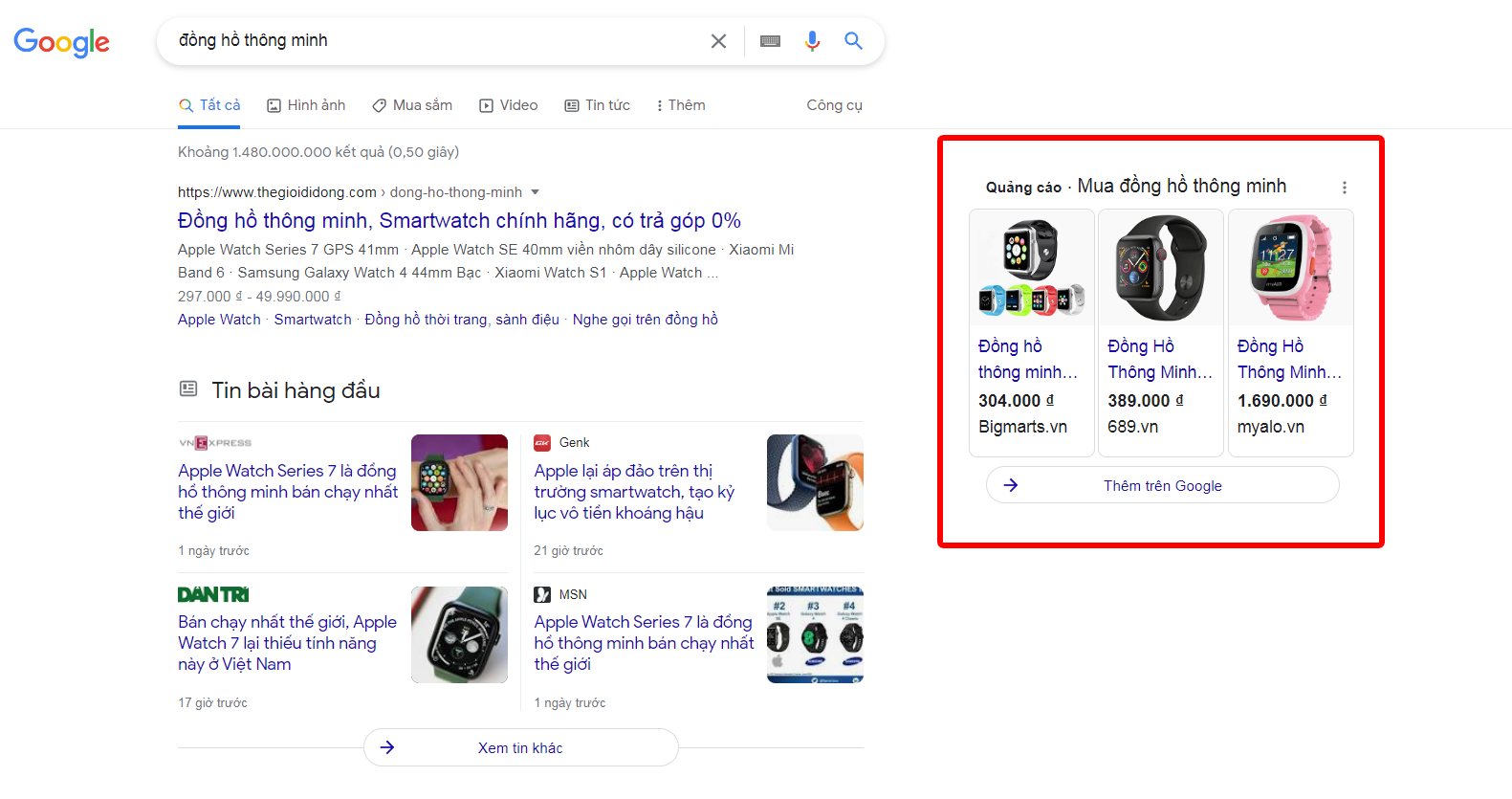 quảng cáo google shopping đà nẵng